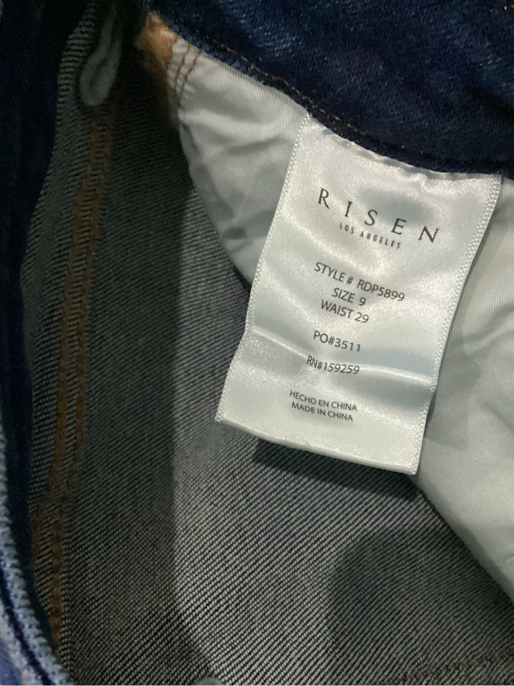 RISEN Women's Dark Indigo Skinny Jeans - NWT - SIZE 9/29 - Picture 6 of 7